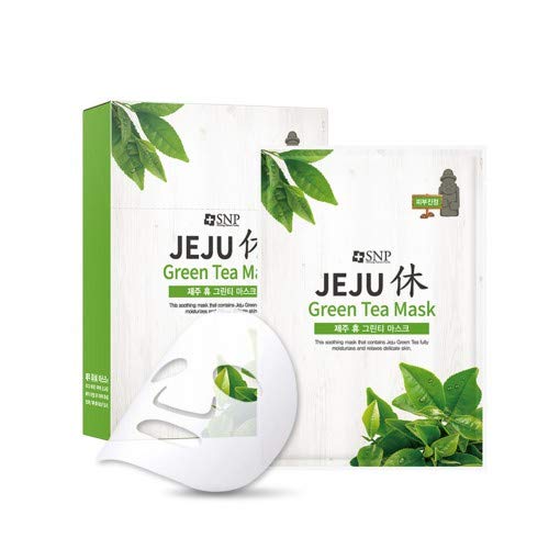 Máscara de té verde SNP Rest máscara de té verde Jeju Rest, 1 unidad x 20 ml Embalaje Deteriorado For Cheap