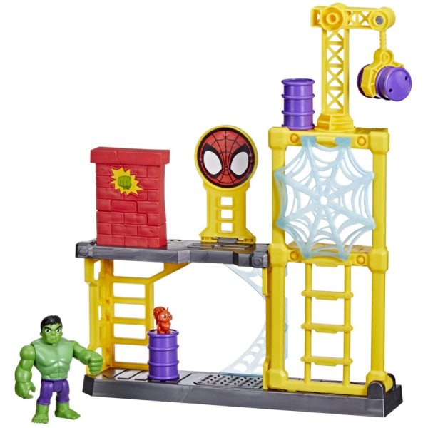 Parque de Juegos de Hulk - Set de Juego de Hulk con Torre para derribar y Pared para Romper - Juguetes de superhéroes Online Sale