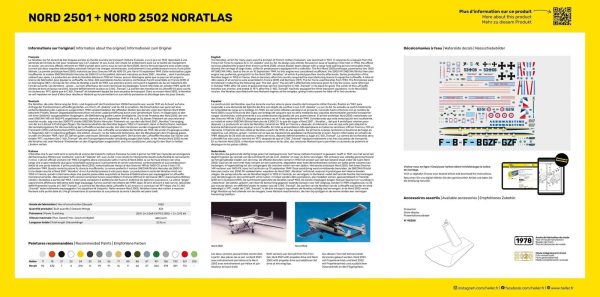 Heller Maquettes avions: Starter Kit: Nord 2501 et Nord 2502  NORATLAS Twinset  Online now