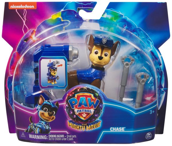 Figura de Juguete PAW PATROL: La película Mighty Cinematográfica con Mochila y Proyectiles Embalaje Deteriorado Supply