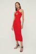 Talla: L - Vestido entallado de mujer Trendyol Mini Bodycon de ajuste regular en rojo Cheap