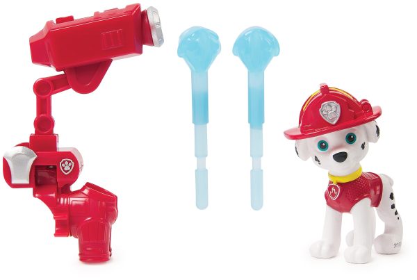 Figura de Juguete PAW PATROL: La película Mighty Cinematográfica con Mochila y Proyectiles Embalaje Deteriorado Supply